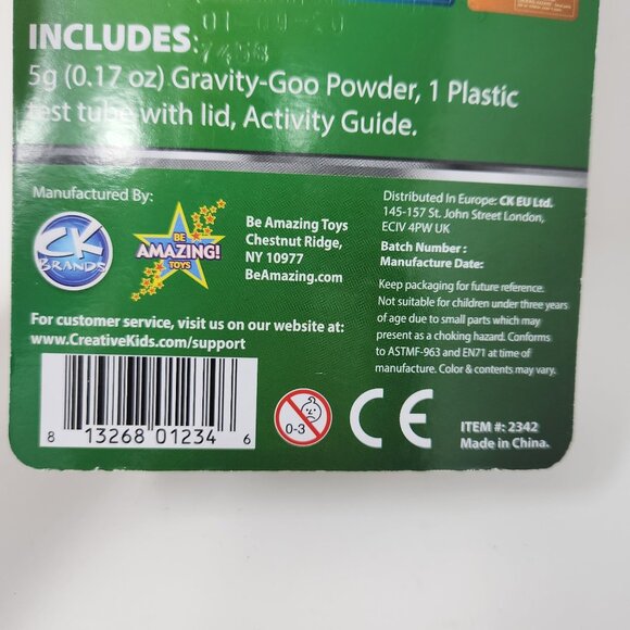 Super Secret Test Tubes Gravity Gunk Set For Kids 6+ Includes Goo Powder & Test - Picture 5 of 6